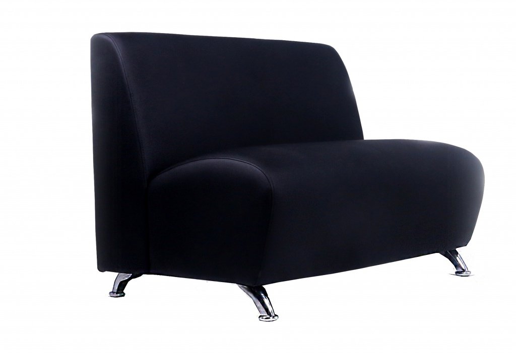 Кожаный диван для офиса «Интер хром»